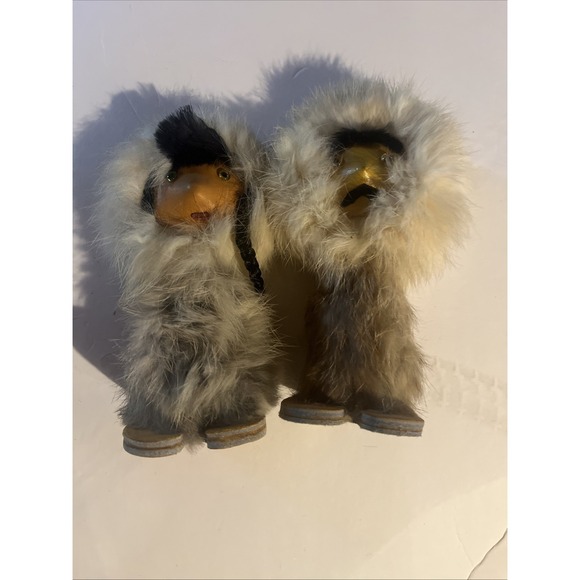 Other - Eskimo Souvenir Dolls from Copper Falls State Park Wisconsin vintage 6 inch